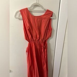 Blush Rails Midi Dress with Cutouts. Size M. Worn Once.